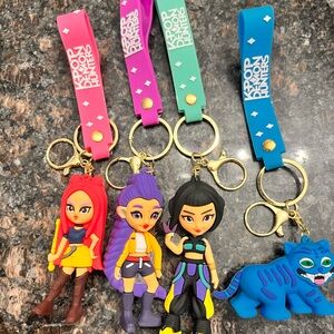 Keychain Set - Vibrant Multicolor Kpop